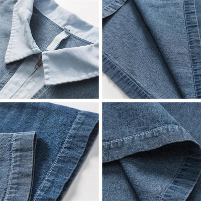 Denim Polo Yaka T-Shirt